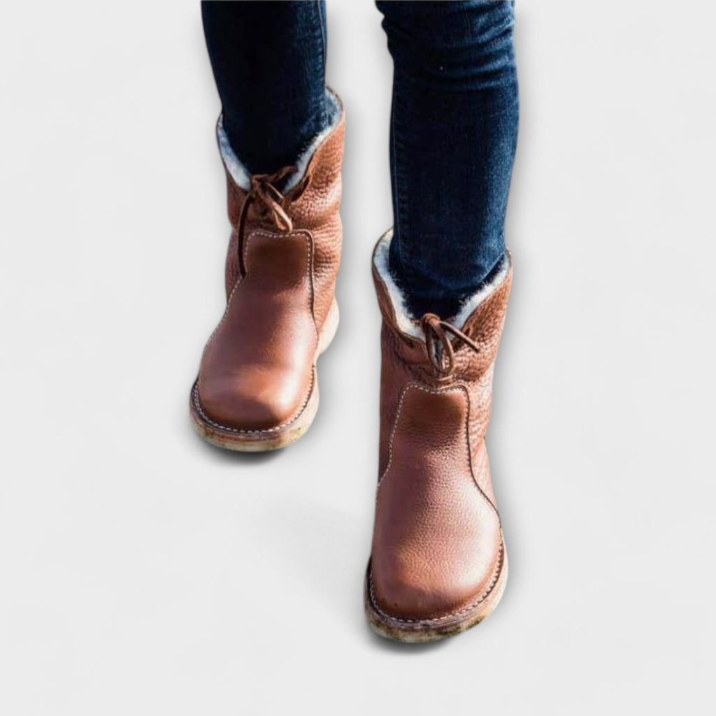 AuraBarcelona™ Teresa | Botas Zeita Impermeables Con Forro De Lana Cálida
