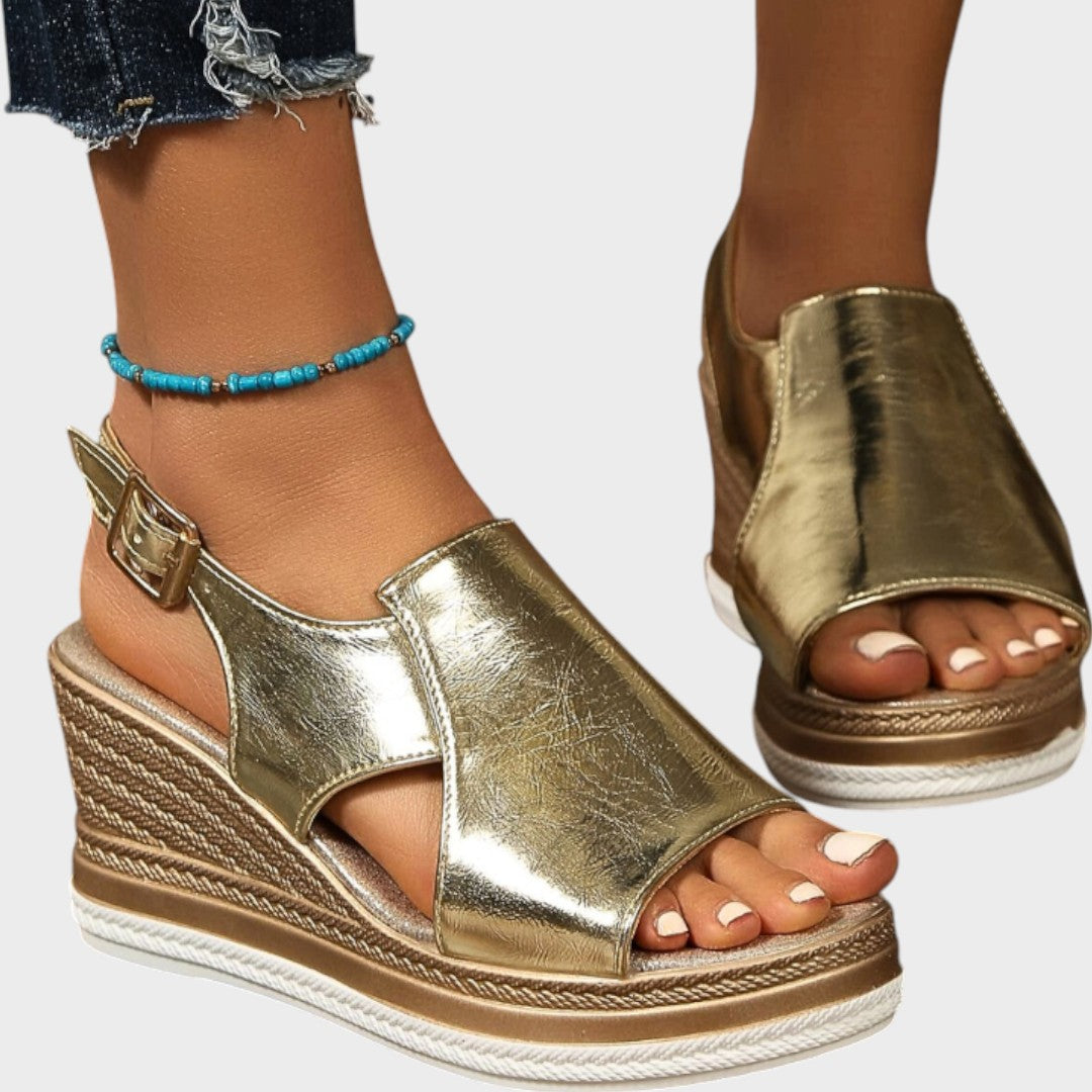 AuraBarcelona™ Núria | Sandalias Ortopédicas Con Plataforma