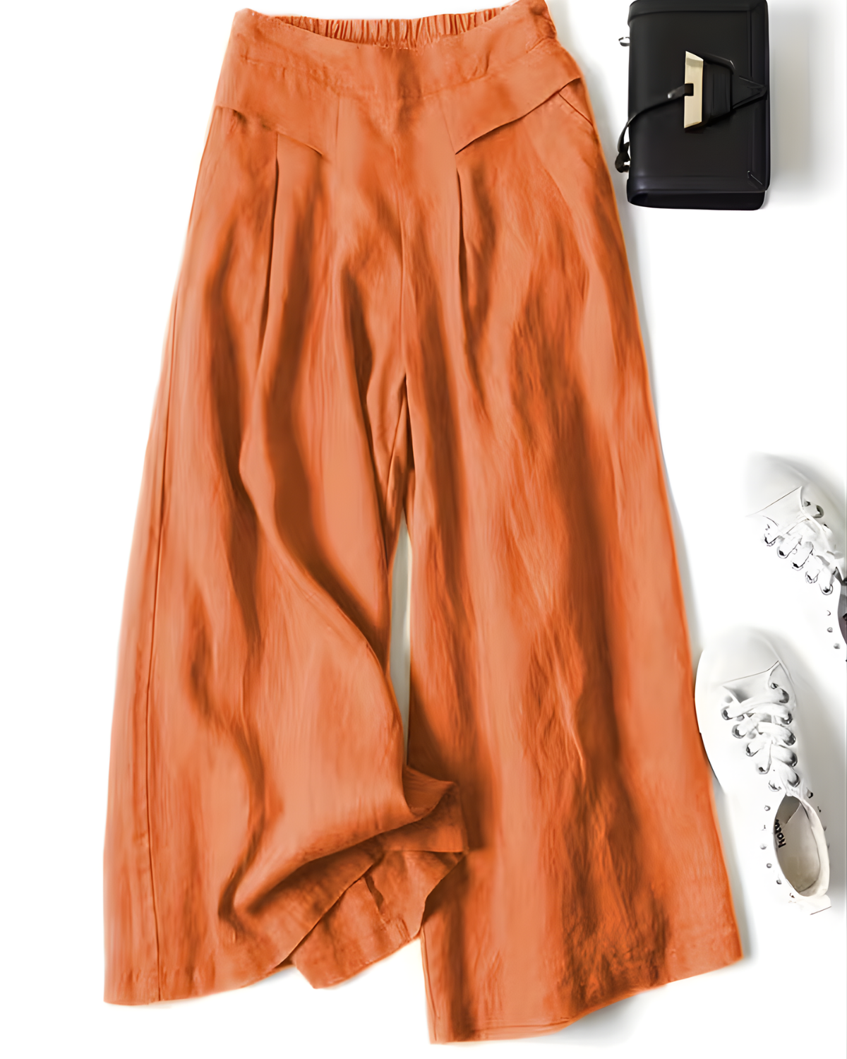 AuraBarcelona™ | PANTALONES DE LINO PIERNA ANCHA