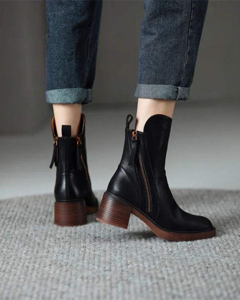 AuraBarcelona™ Araceli | Botines de cuero