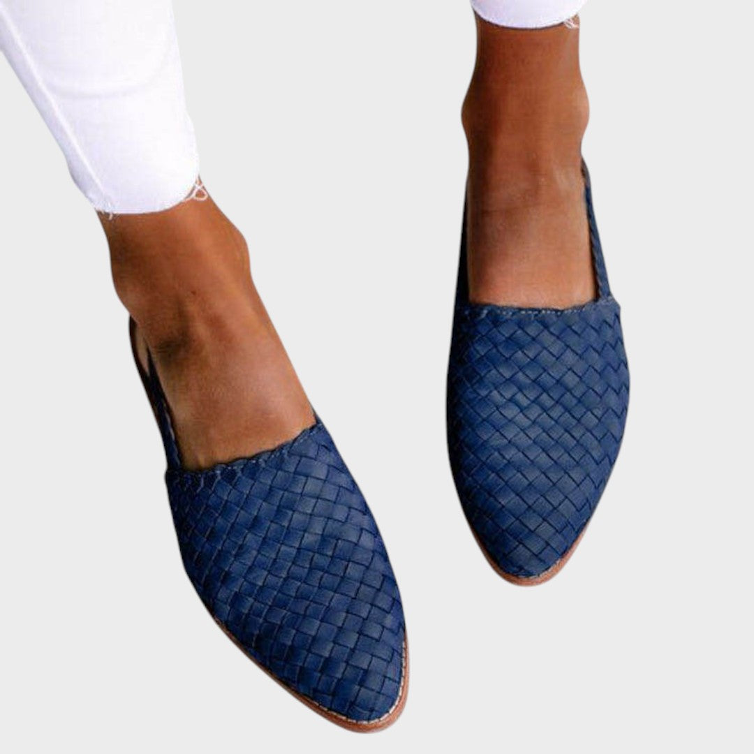 AuraBarcelona™ Andrea | Sandalias Planas Trenzadas Ortopédicas