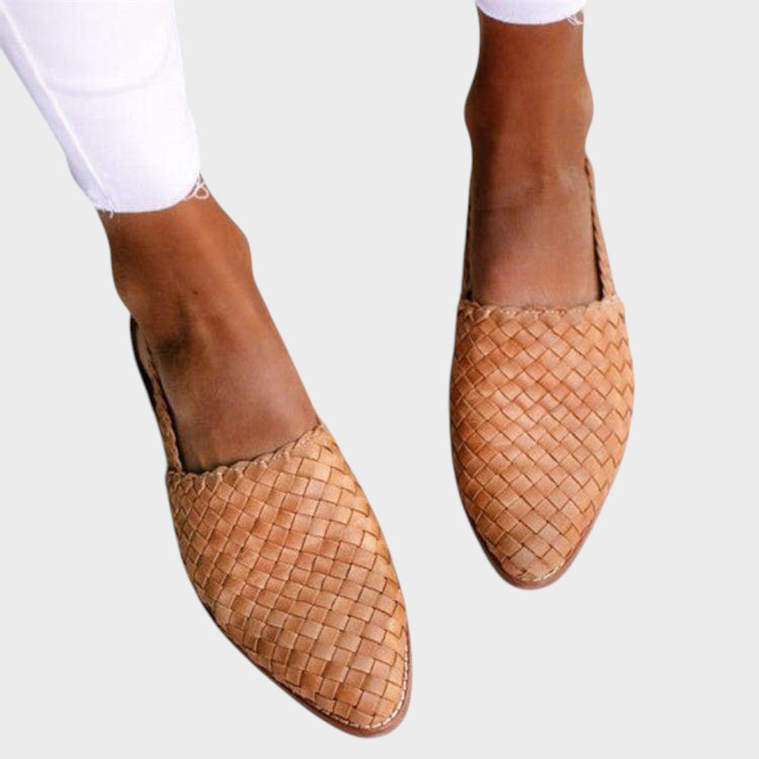 AuraBarcelona™ Andrea | Sandalias Planas Trenzadas Ortopédicas
