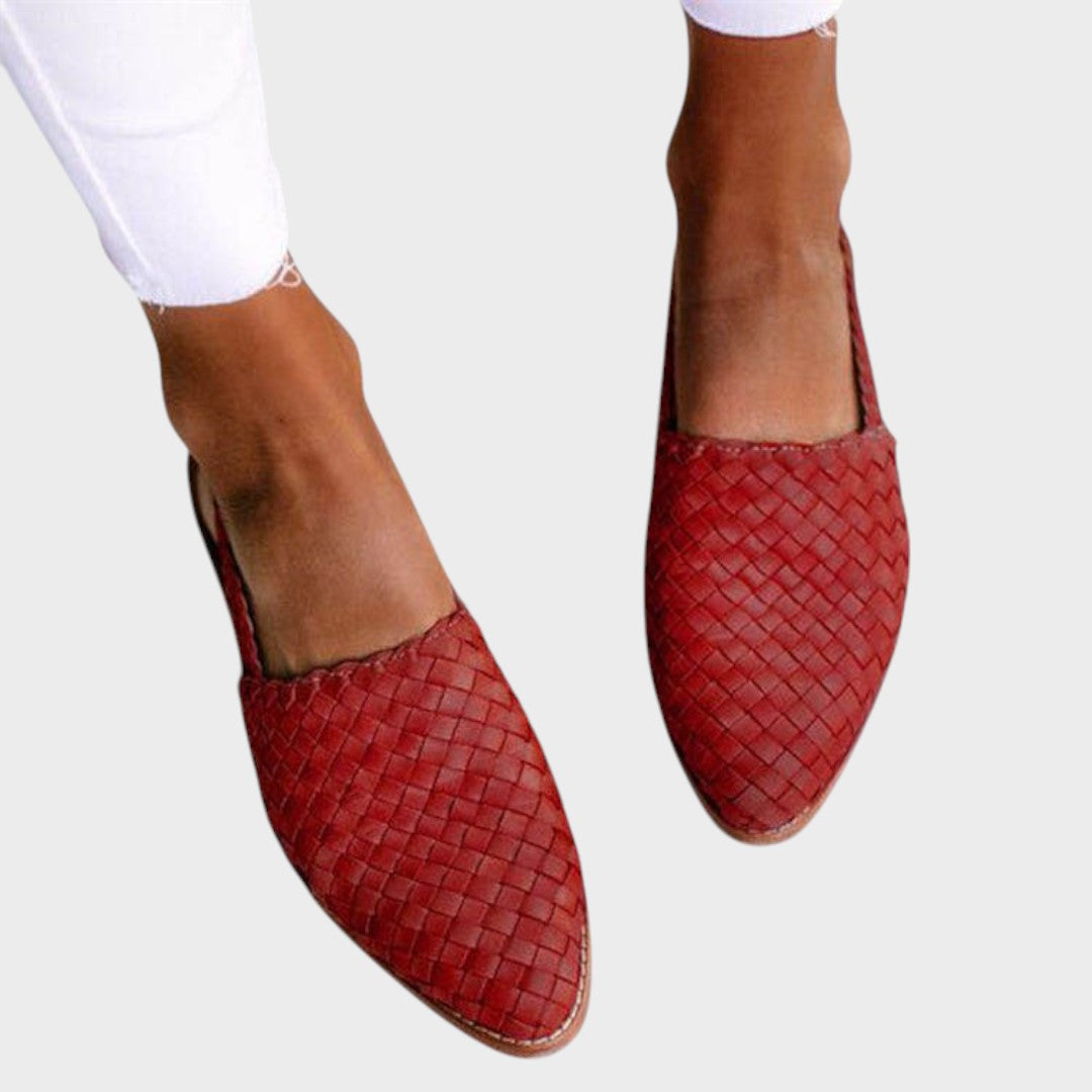 AuraBarcelona™ Andrea | Sandalias Planas Trenzadas Ortopédicas