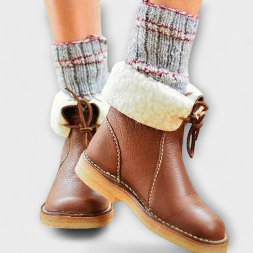 AuraBarcelona™ Teresa | Botas Zeita Impermeables Con Forro De Lana Cálida
