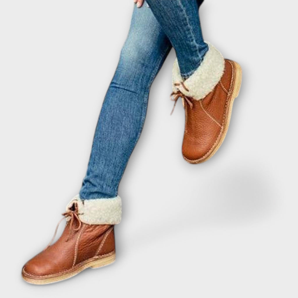 AuraBarcelona™ Teresa | Botas Zeita Impermeables Con Forro De Lana Cálida