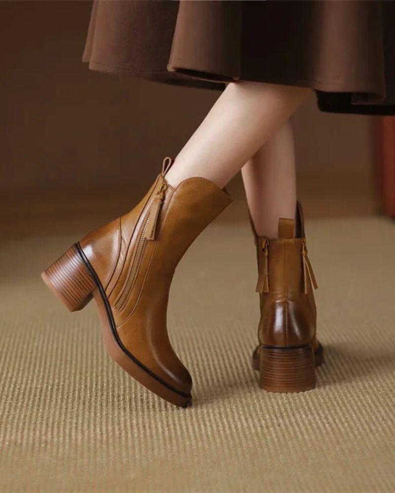 AuraBarcelona™ Araceli | Botines de cuero
