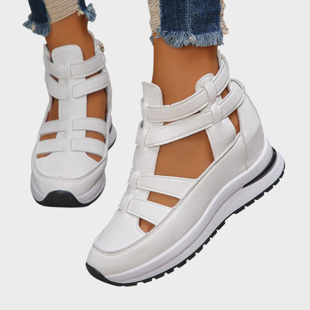 AuraBarcelona™ Isabel | Elegantes Sandalias Con Cremallera Lateral