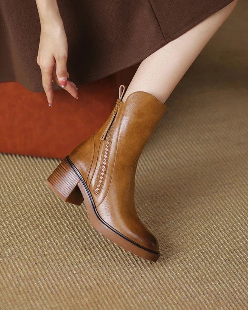 AuraBarcelona™ Araceli | Botines de cuero