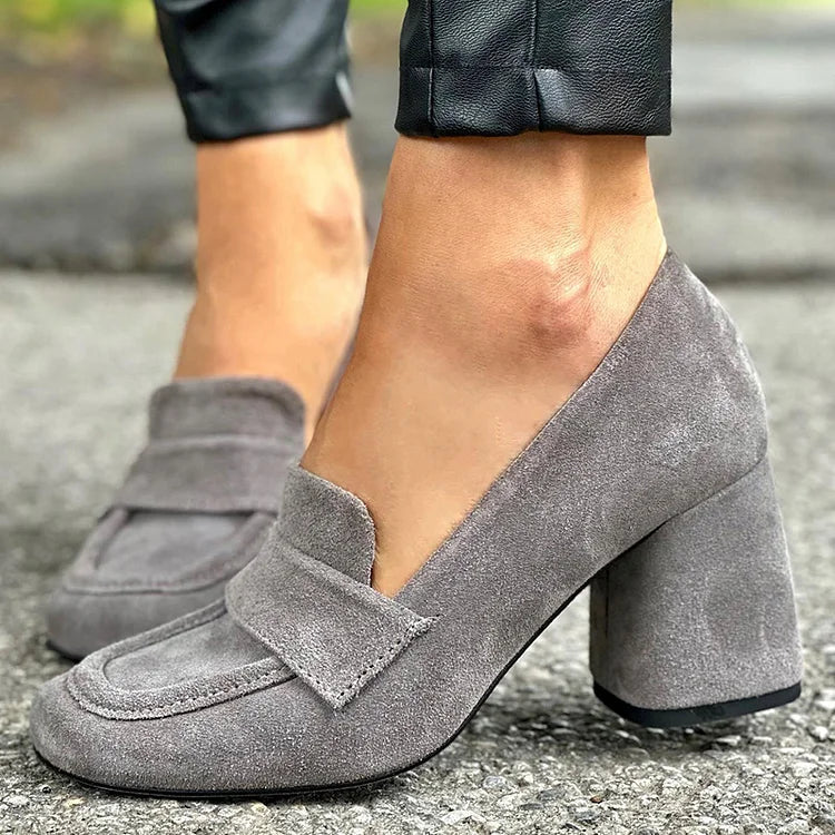 MOCASINES CON TACÓN BLOCK