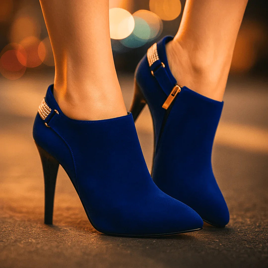 AuraBarcelona™ Botas de Terciopelo Aurora Bell