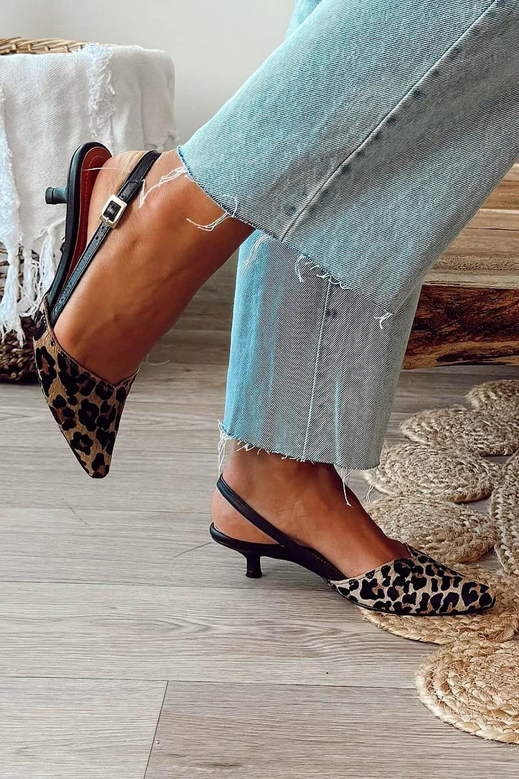 AuraBarcelona™ SLINGBACK ANIMALIER
