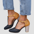 AuraBarcelona™ Nadia | Tacones Ortopédicos Vintage