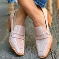 AuraBarcelona™ MOCASINES CON TACÓN ANCHO BRILLANTES
