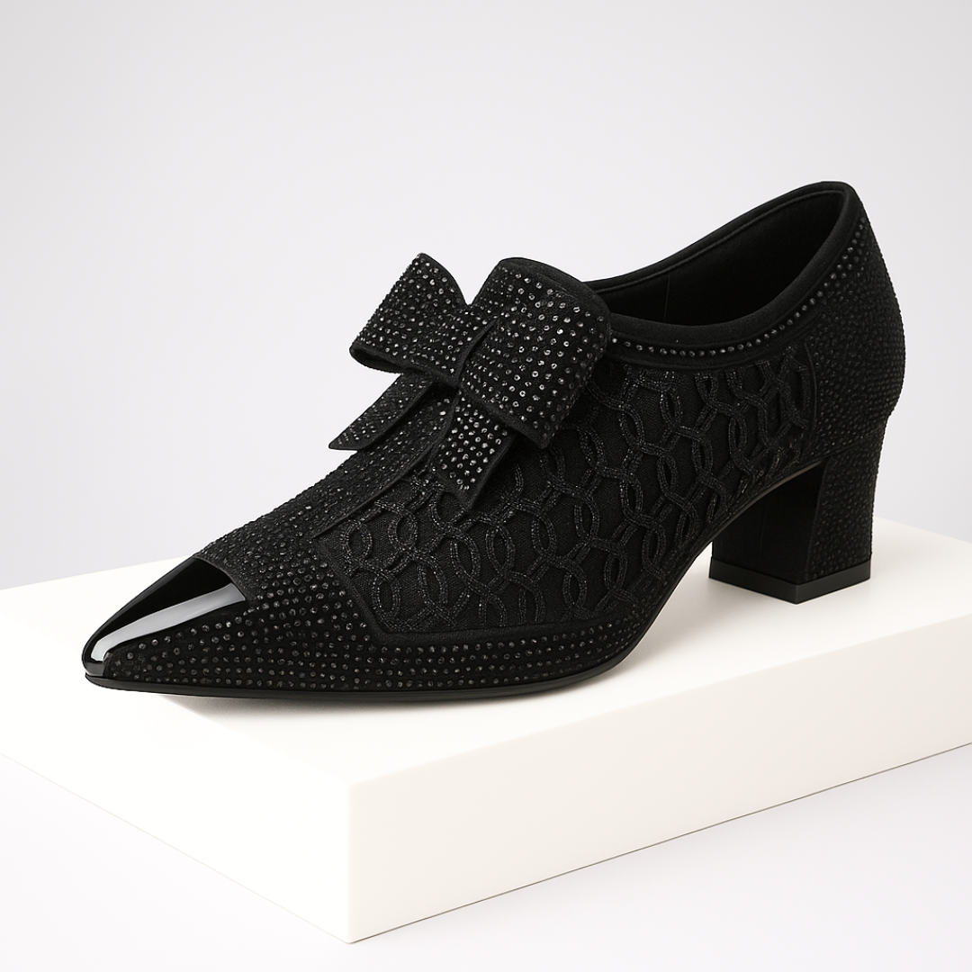 AuraBarcelona™ Zapatos de Tacón Vivienne con Lazo