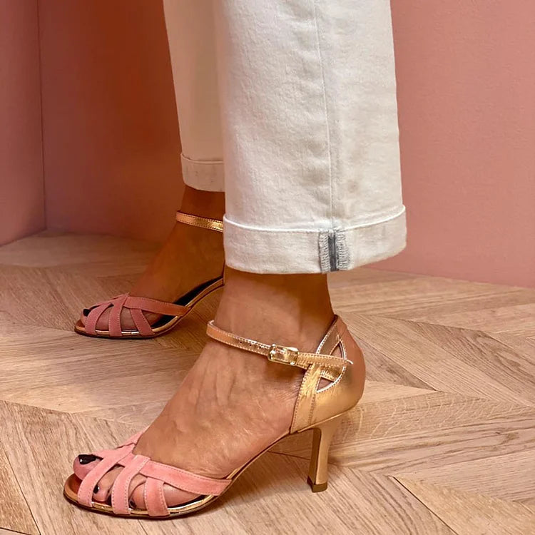 AuraBarcelona™ SANDALIAS ALTAS CON CINTURONES