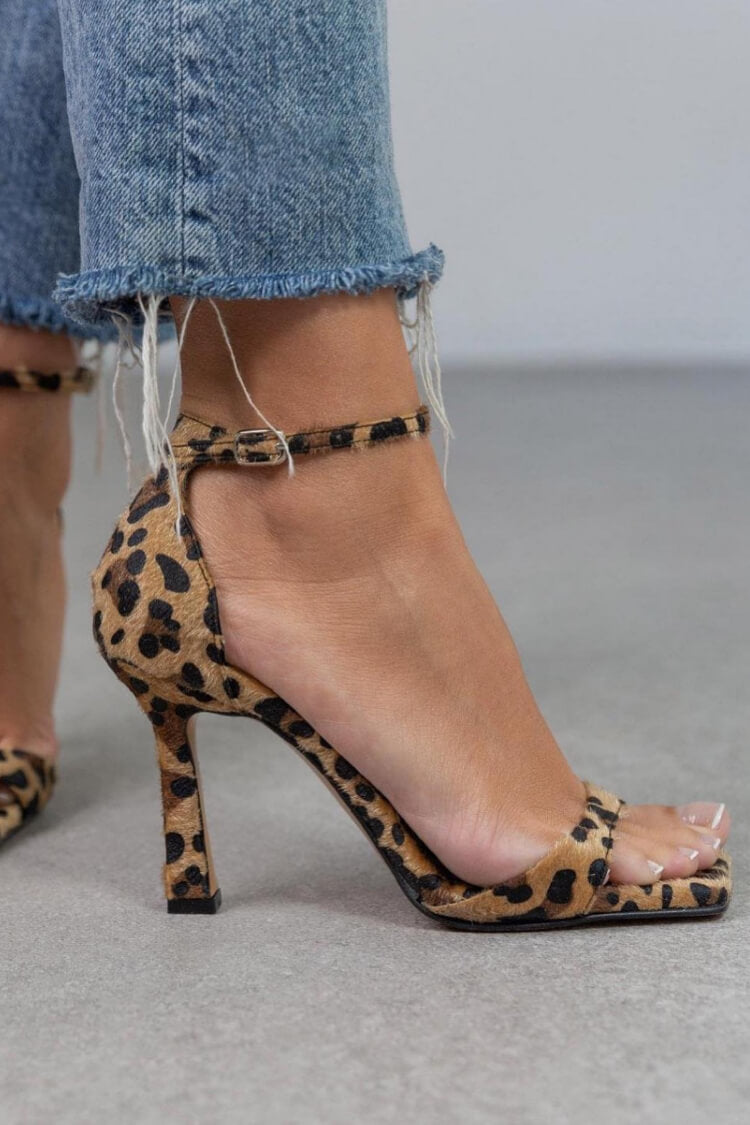 AuraBarcelona™ TACONES ALTOS ANIMAL PRINT