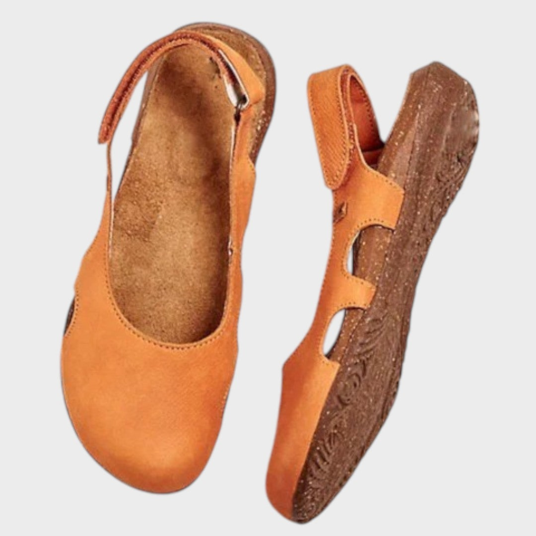AuraBarcelona™ Eve | Sandalias Planas Ortopédicas De Corcho