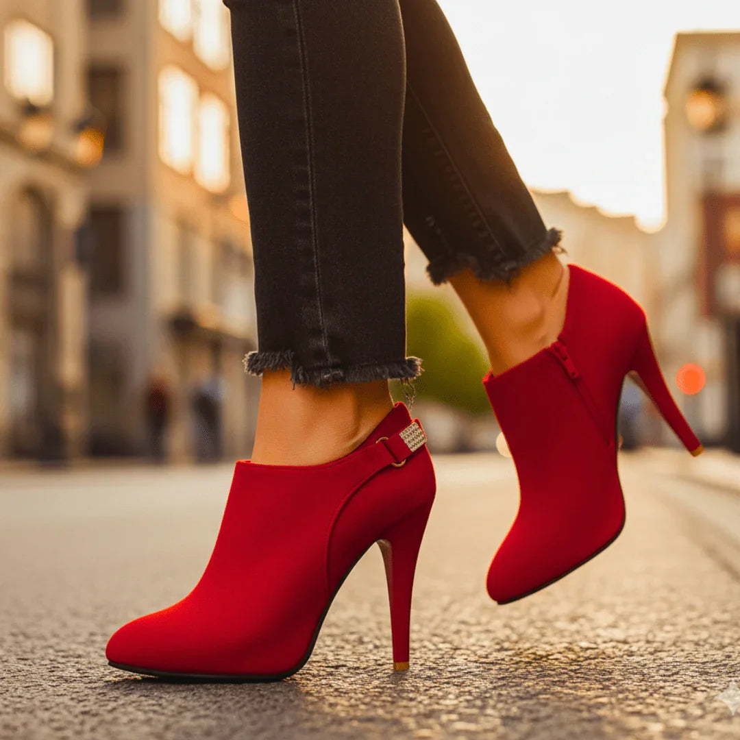 AuraBarcelona™ Botas de Terciopelo Aurora Bell