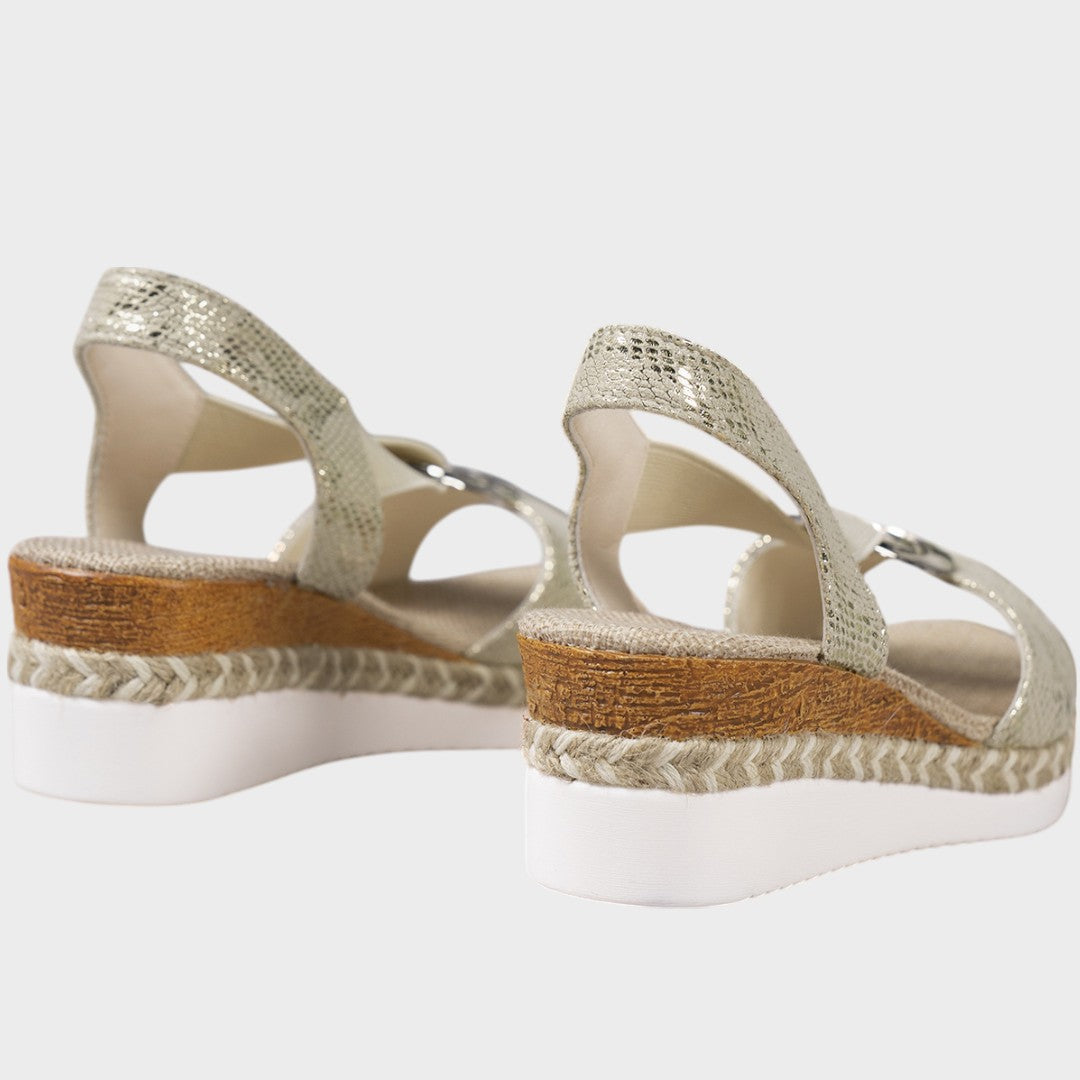 AuraBarcelona™ Emma | Sandalias ortopédicas con tacón de cuña