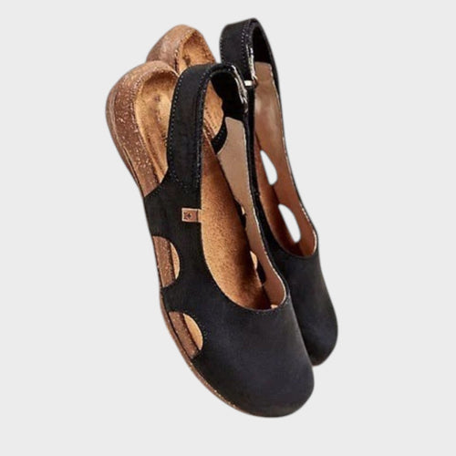 AuraBarcelona™ Eve | Sandalias Planas Ortopédicas De Corcho