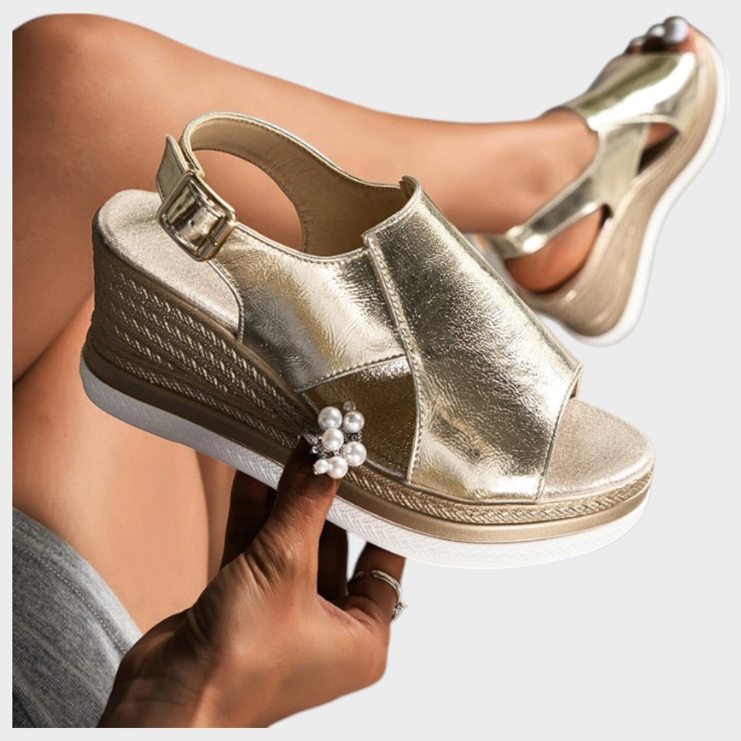 AuraBarcelona™ Núria | Sandalias Ortopédicas Con Plataforma