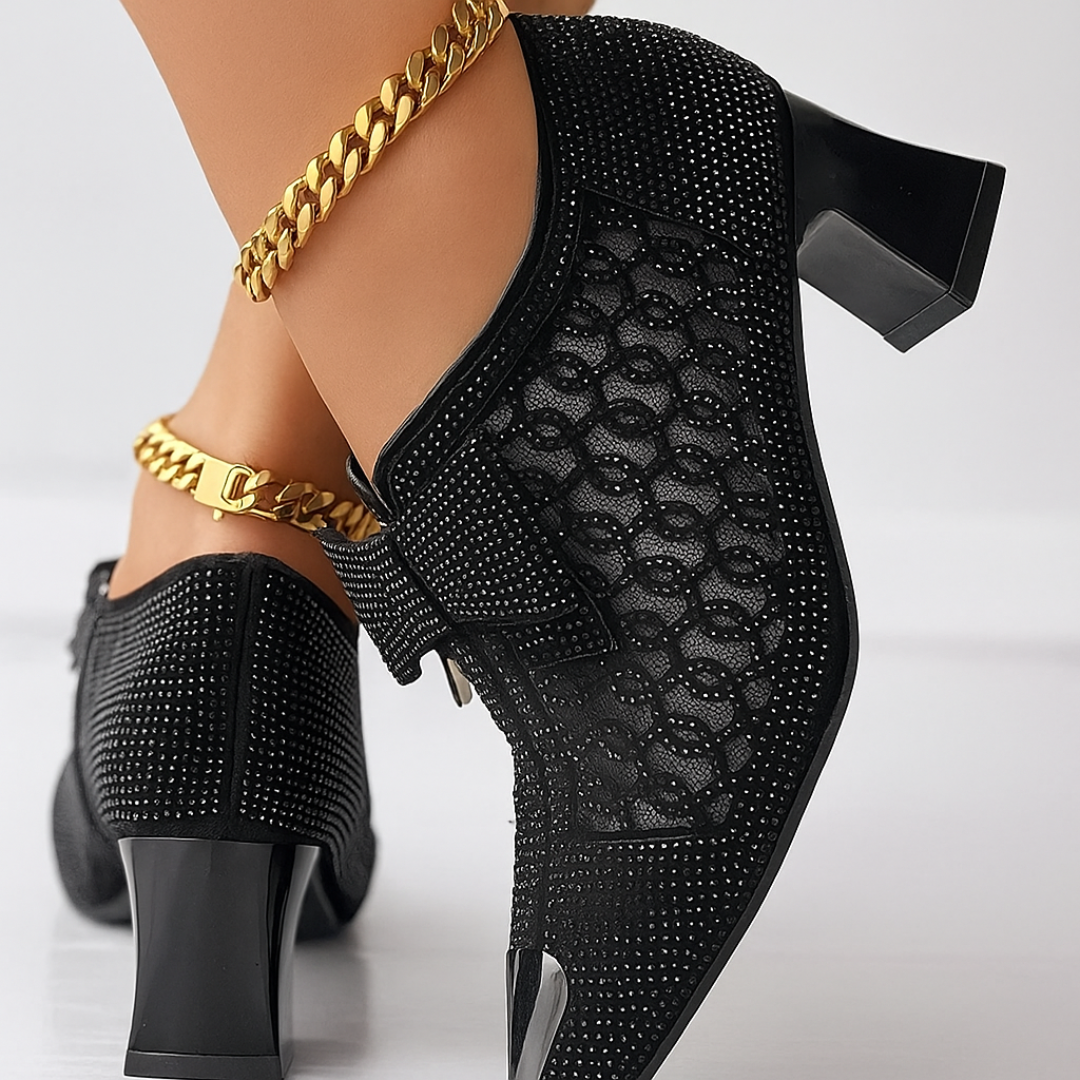 AuraBarcelona™ Zapatos de Tacón Vivienne con Lazo