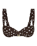 AuraBarcelona™ Rhodes Top Chocolate Polka