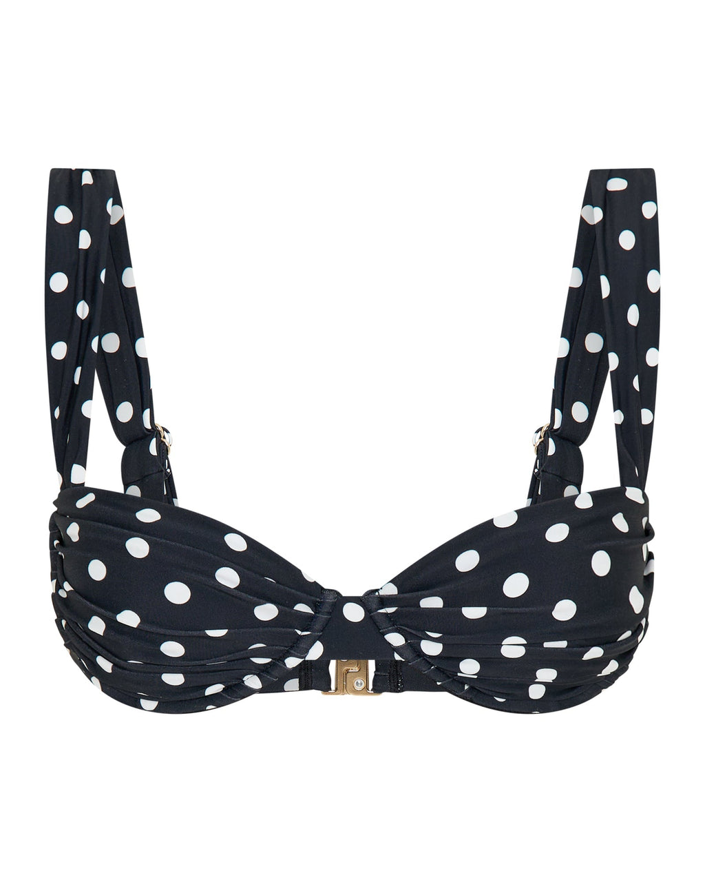 AuraBarcelona™ Rhodes Top Black Polka