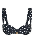 AuraBarcelona™ Rhodes Top Black Polka