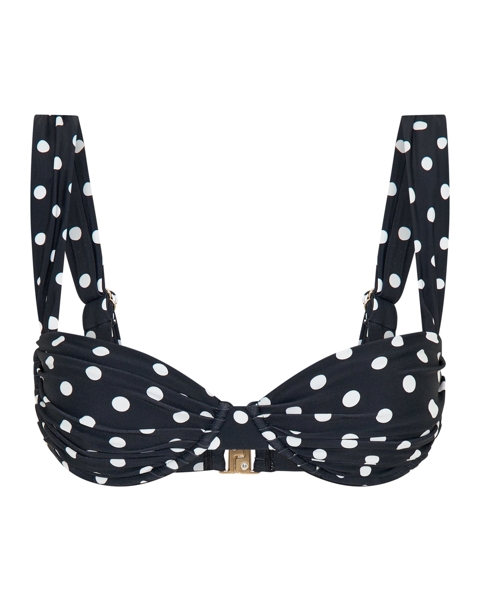 AuraBarcelona™ Rhodes Top Black Polka