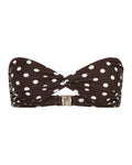 AuraBarcelona™ Positano Top Chocolate Polka
