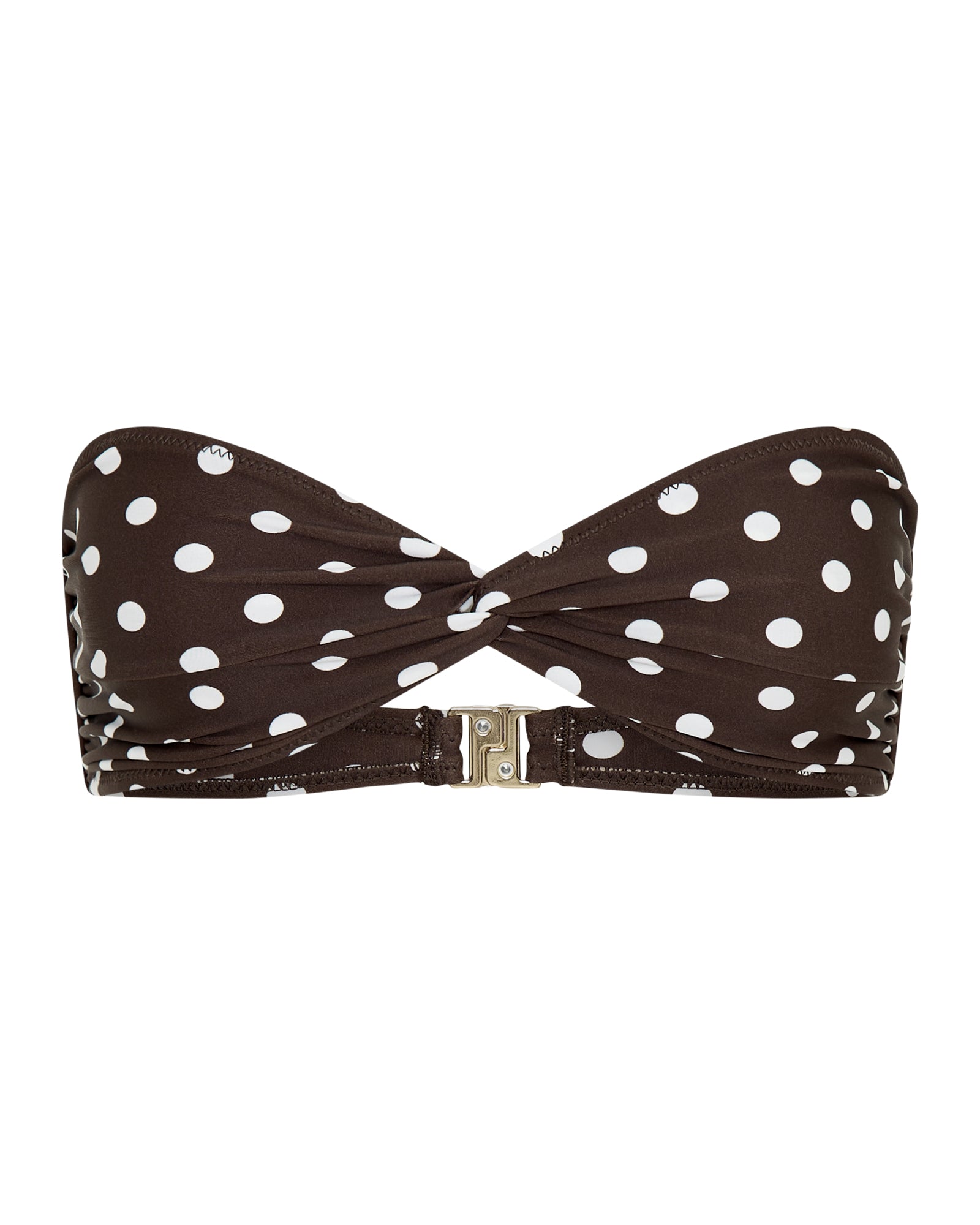 AuraBarcelona™ Positano Top Chocolate Polka