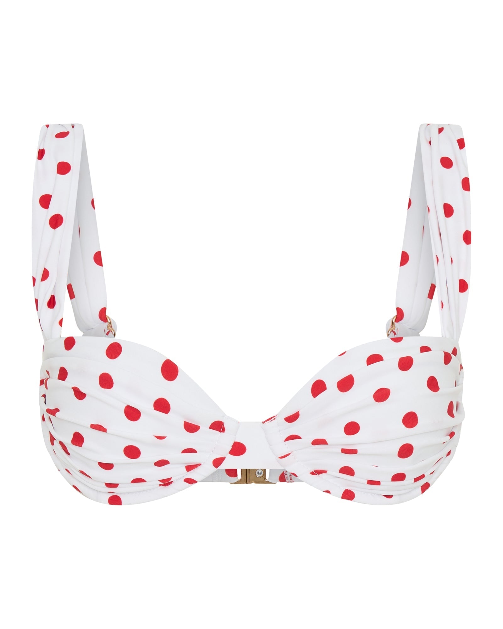 AuraBarcelona™ Rhodes Top Red Polka