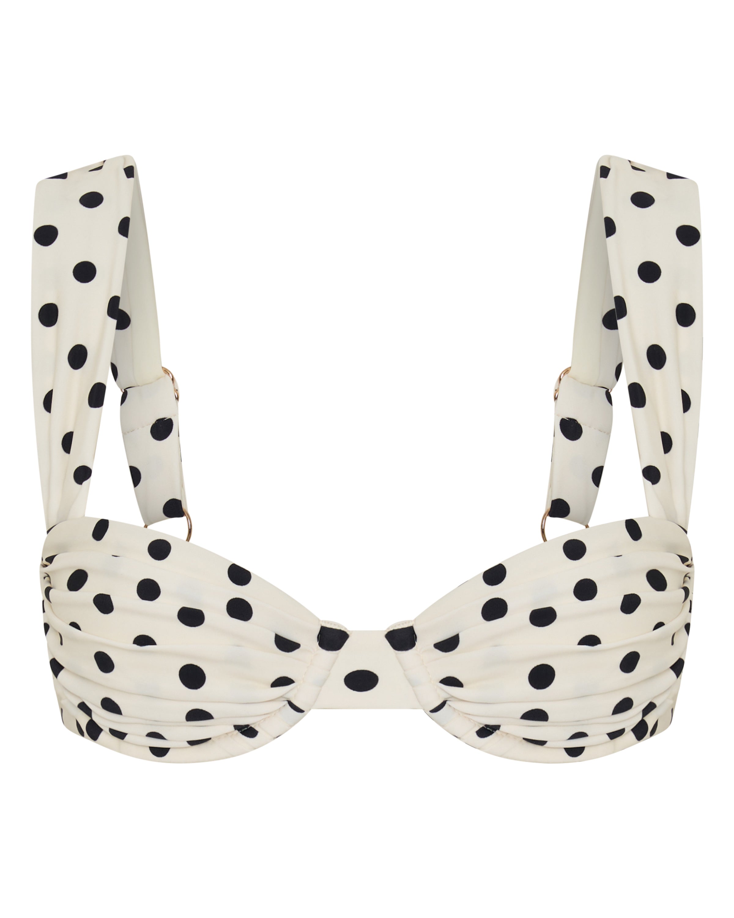 AuraBarcelona™ Rhodes Top Ivory Polka