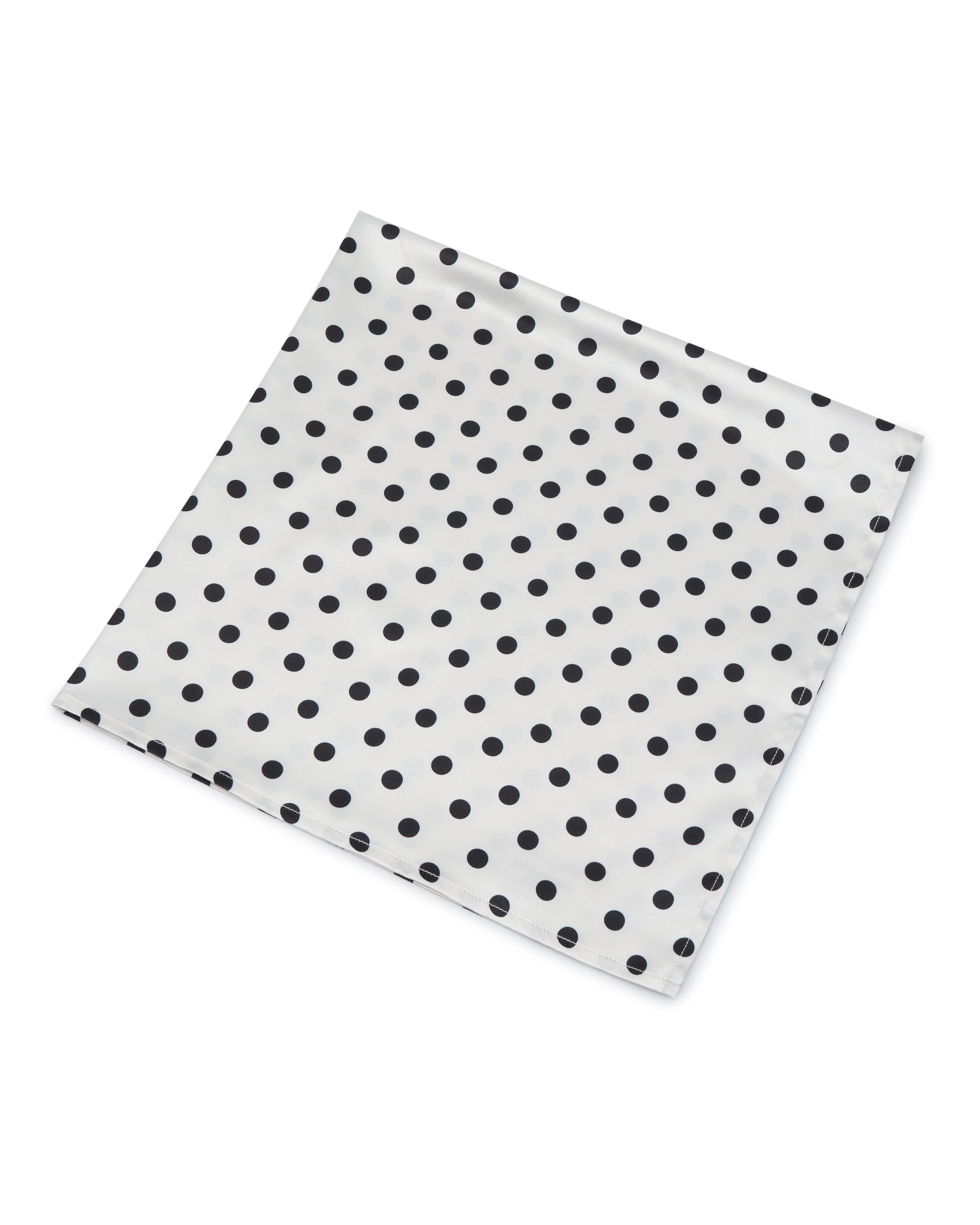AuraBarcelona™ Havana Head Scarf Ivory Polka