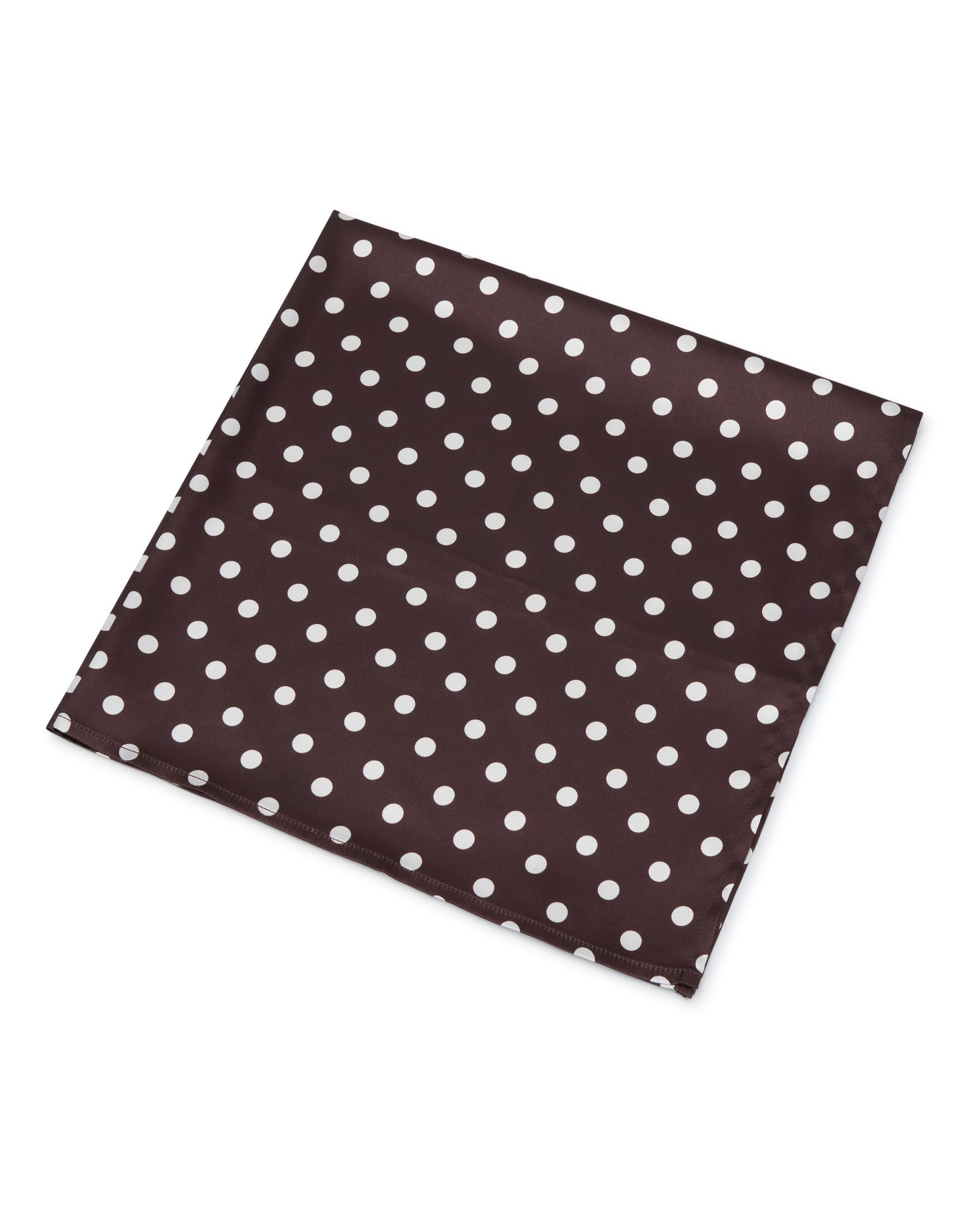 AuraBarcelona™ Havana Head Scarf Chocolate Polka