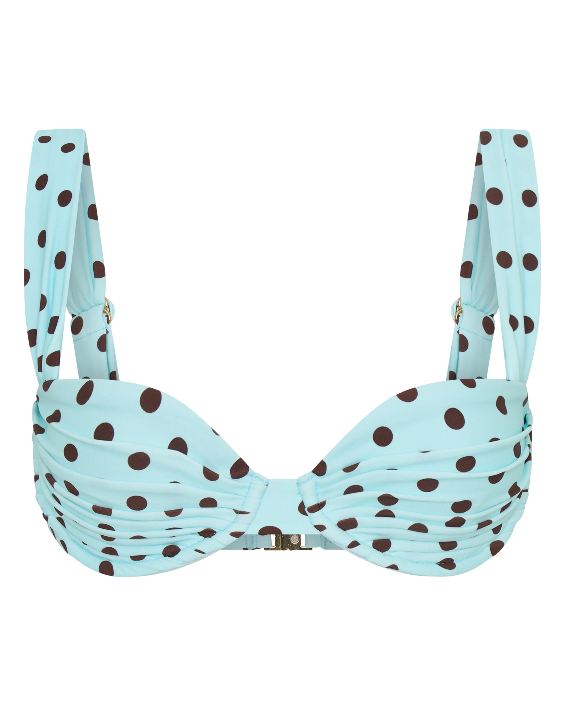AuraBarcelona™ Rhodes Top Blue Polka