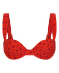 AuraBarcelona™ Rhodes Top Chilli Polka