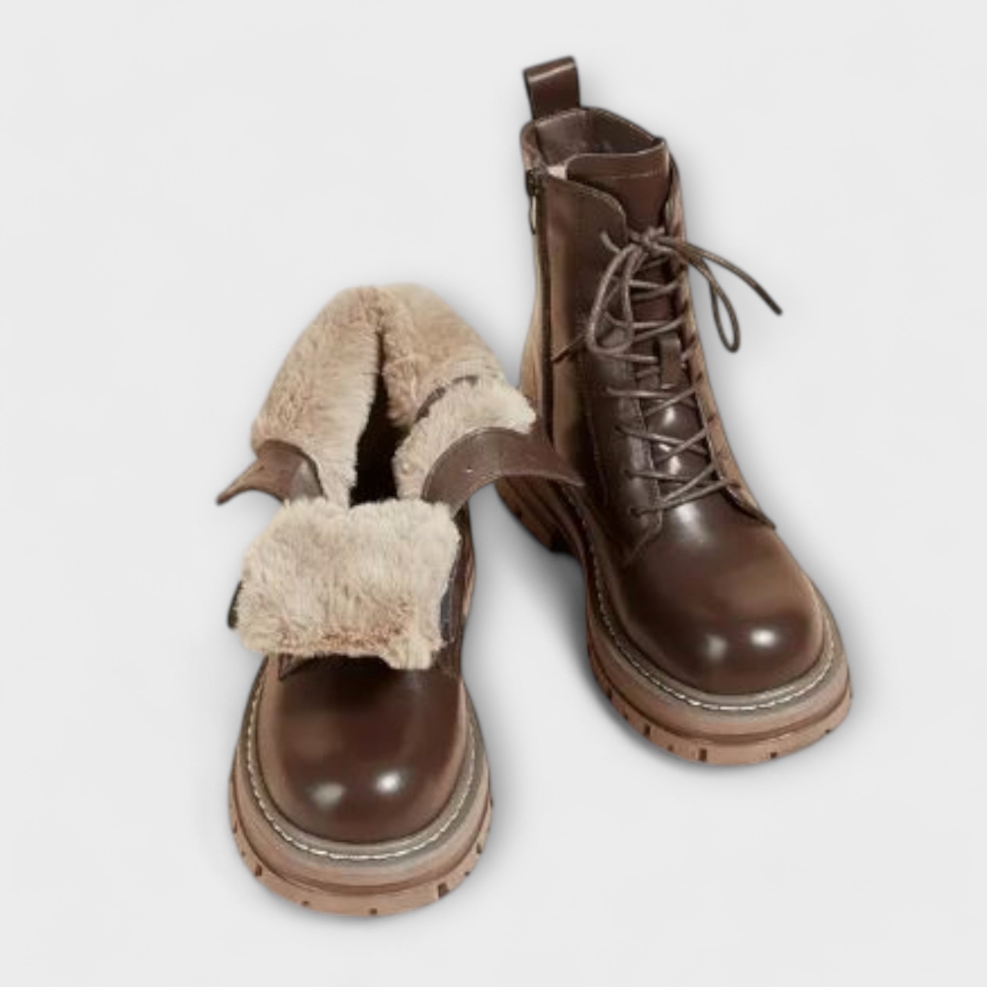 AuraBarcelona™ Lourdes | Botas de Cuero Cálidas Modernas y Duraderas