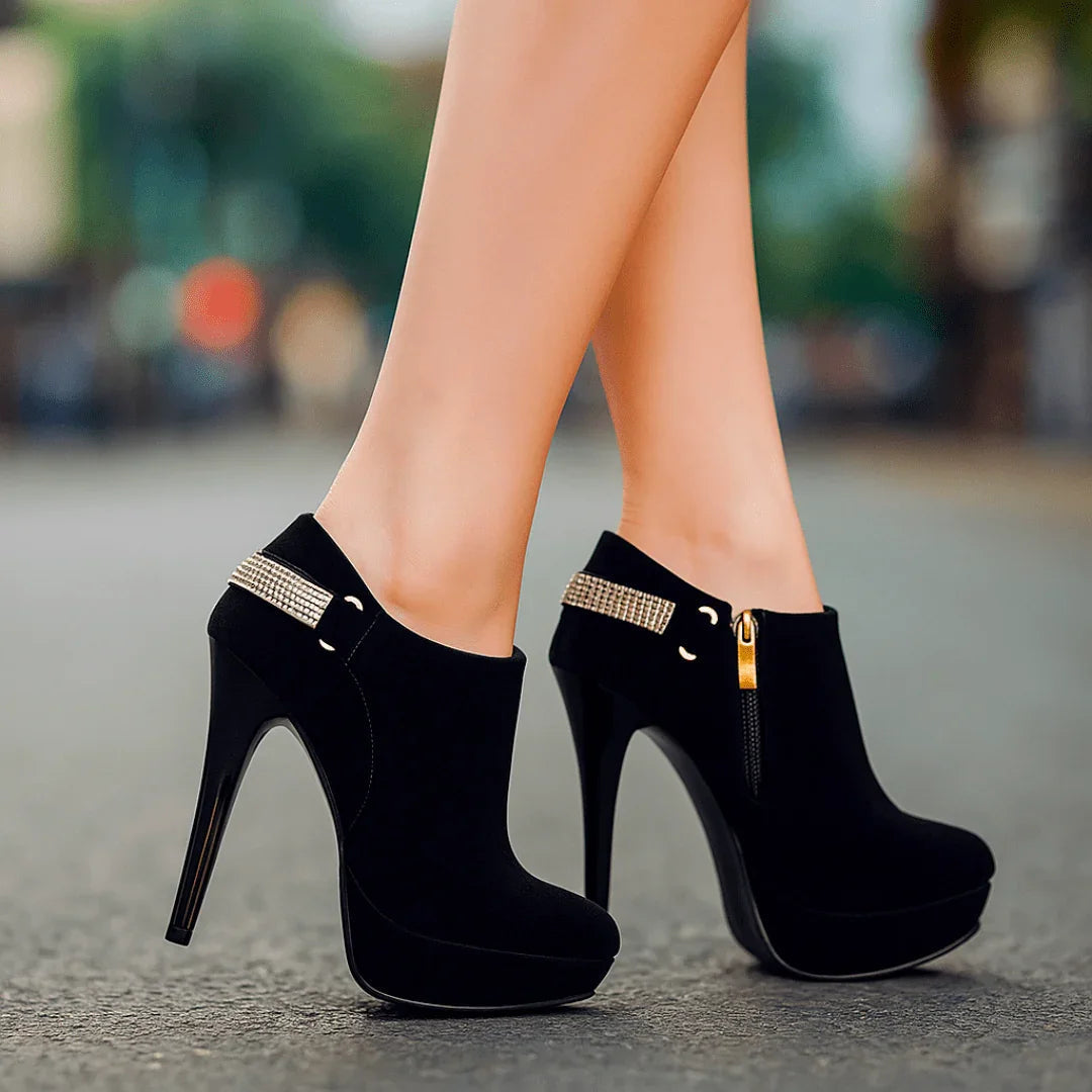 AuraBarcelona™ Botas de Terciopelo Aurora Bell