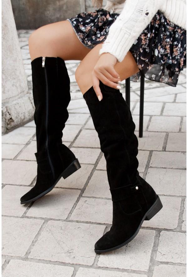 AuraBarcelona™ Lina | Botas de ante cómodas y cálidas para mujeres