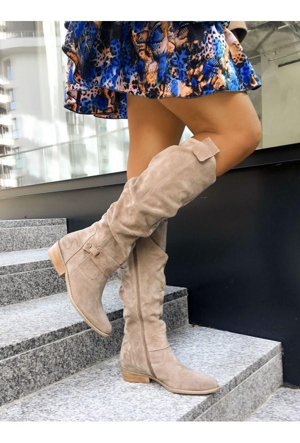 AuraBarcelona™ Lina | Botas de ante cómodas y cálidas para mujeres