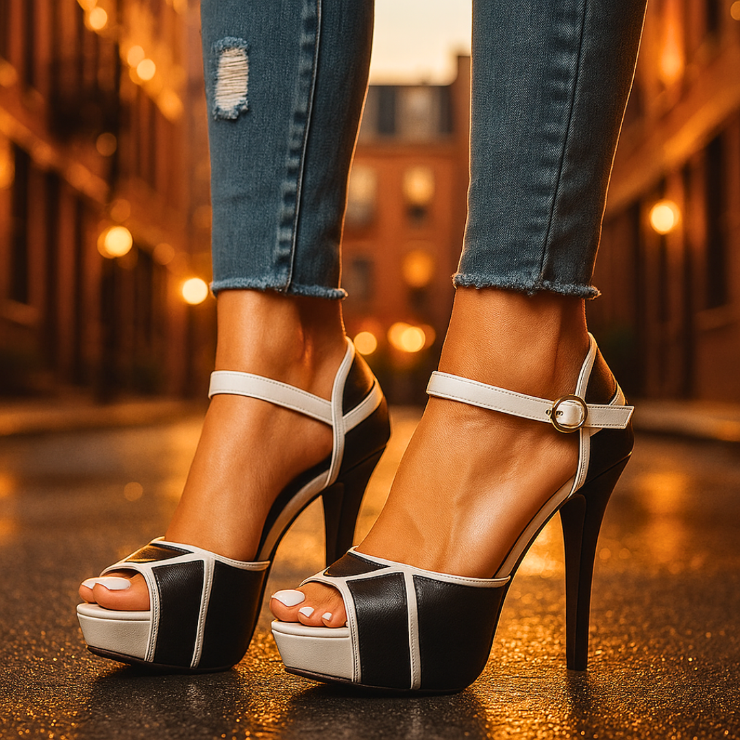 AuraBarcelona™ Tacones Vivienne Celeste
