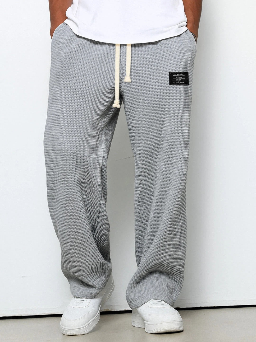 AuraBarcelona™ | PANTALONES DE PIERNA ANCHA Y CINTURA AJUSTABLE