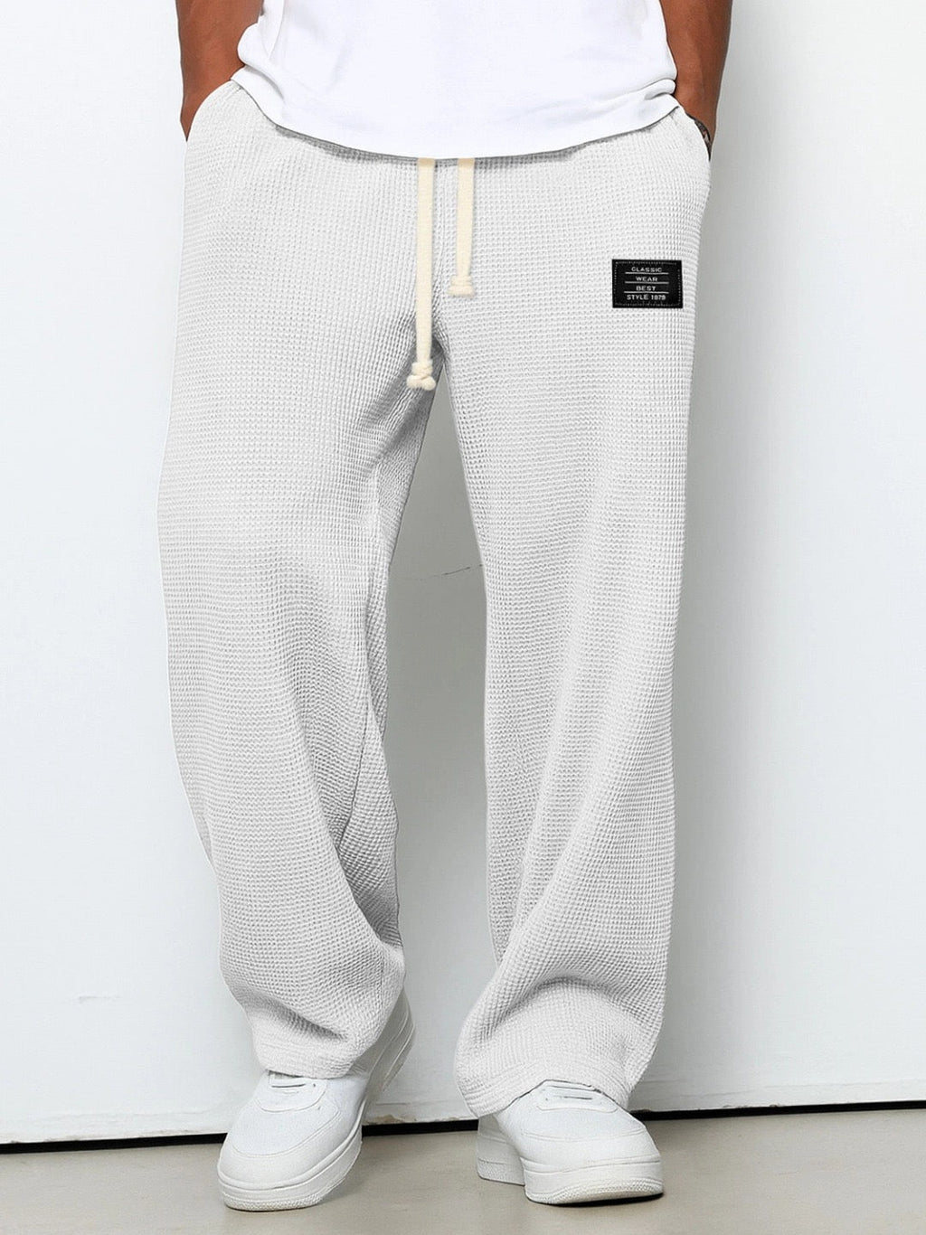 AuraBarcelona™ | PANTALONES DE PIERNA ANCHA Y CINTURA AJUSTABLE