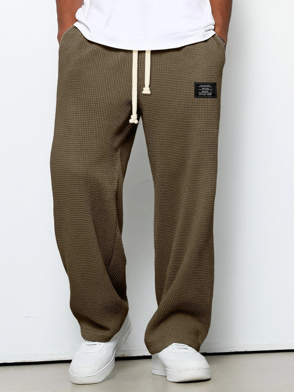 AuraBarcelona™ | PANTALONES DE PIERNA ANCHA Y CINTURA AJUSTABLE