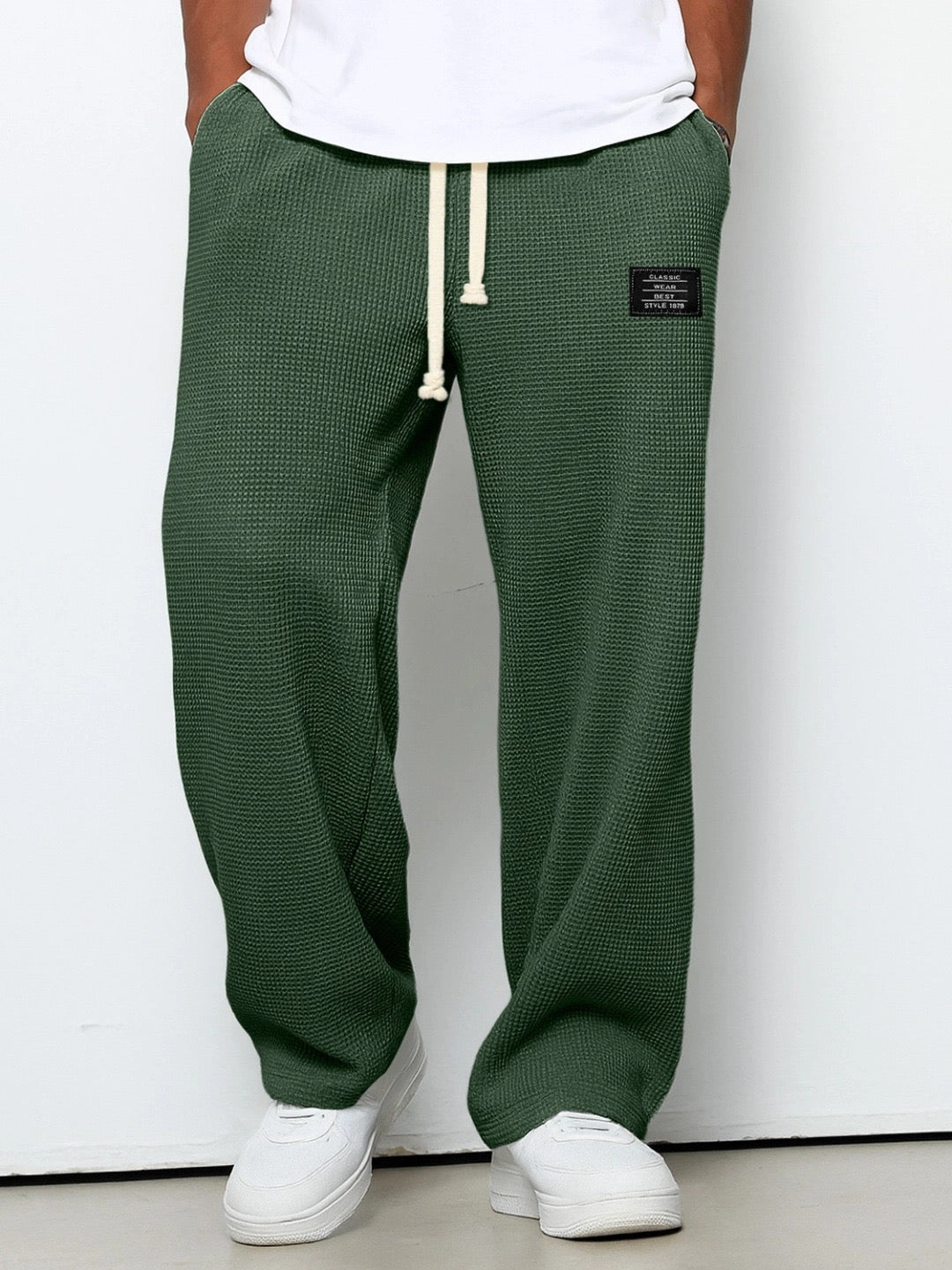 AuraBarcelona™ | PANTALONES DE PIERNA ANCHA Y CINTURA AJUSTABLE