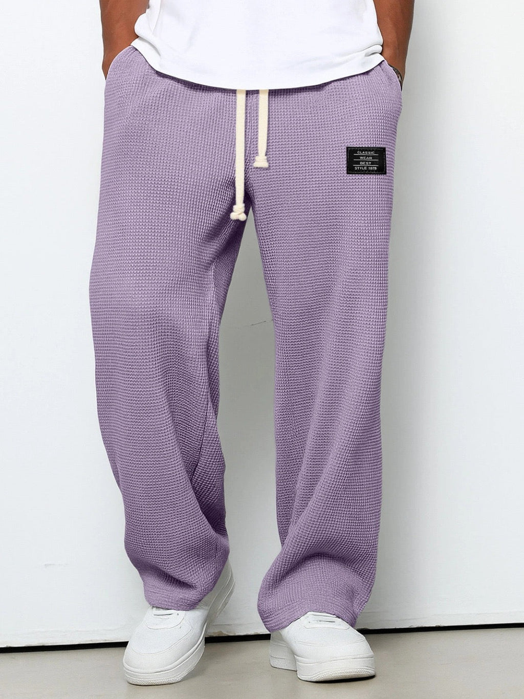 AuraBarcelona™ | PANTALONES DE PIERNA ANCHA Y CINTURA AJUSTABLE
