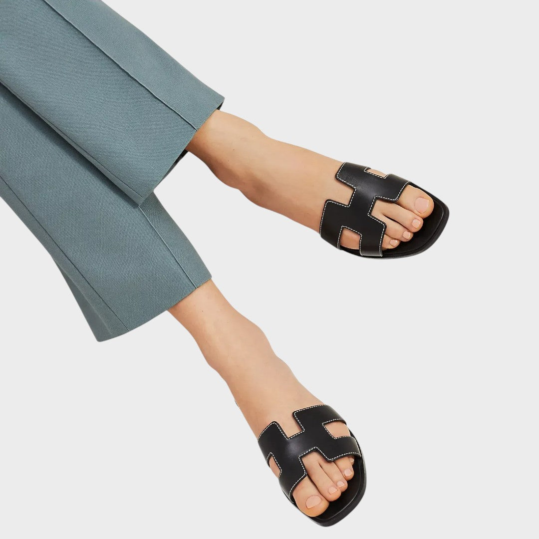 AuraBarcelona™ Ariana | Sandalias Elegantes De Cuero
