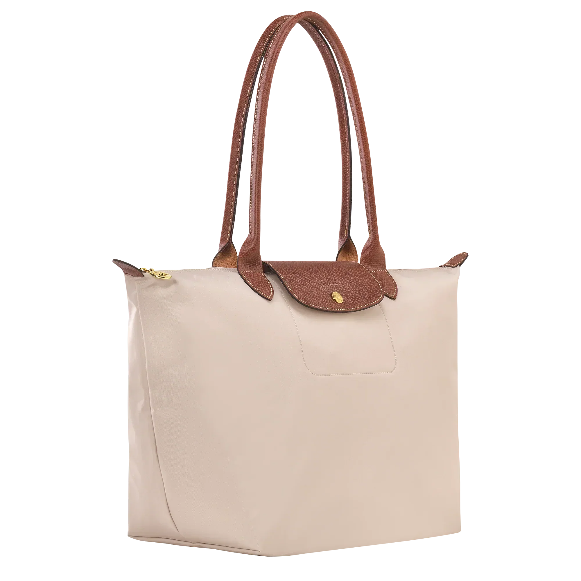 AuraBarcelona™ Le Pliage – Bolso Tote Grande,  Blanco crema